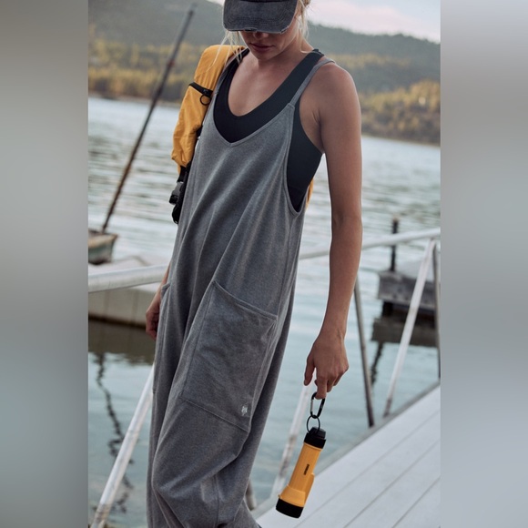 Free People FP Movement Hot Shot Onesie Harem Style Romper Jumpsuit - Picture 2 of 4